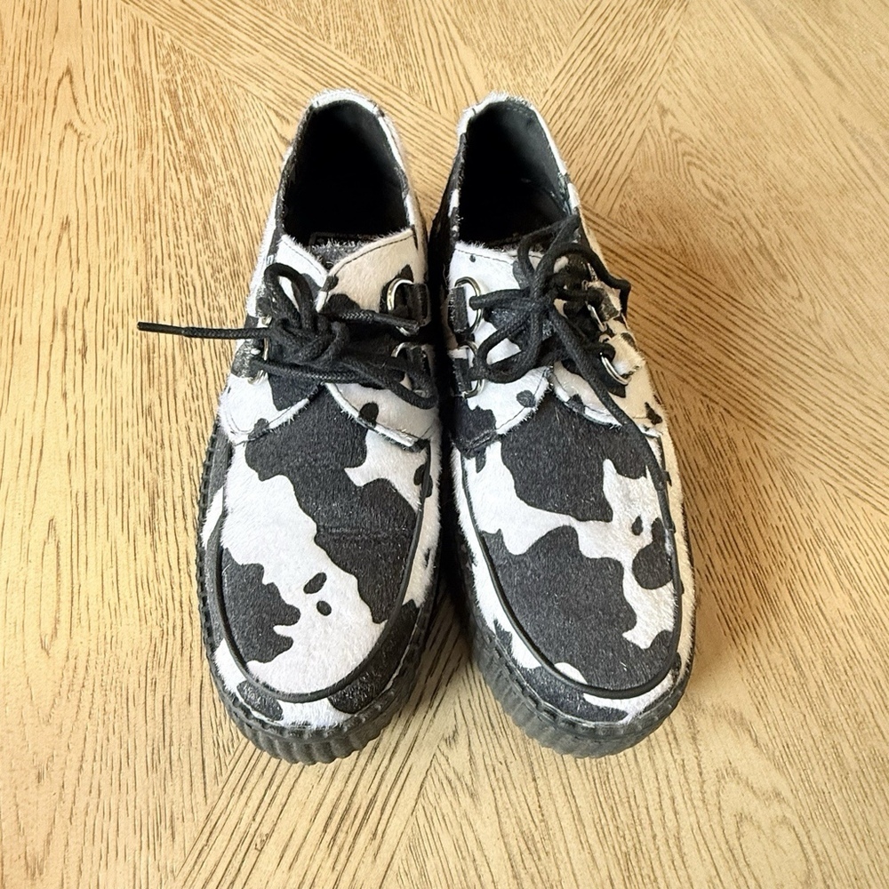 MEN'S TUK COW PRINT VIVA MONDO CREEPER SHOES SIZE M7